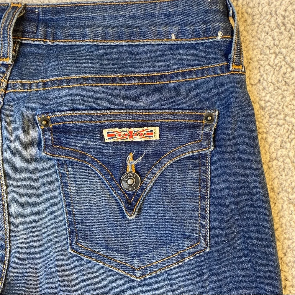 Hudson Jeans Cut Off Shorts 28 Flap Pockets‎ Denim